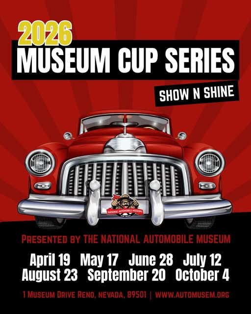 2026 Museum Cup Series event at 1 Museum Drive in Reno, NV on April 19, 2026