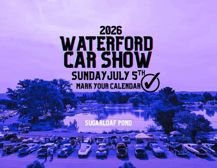 2026 Waterford Car Show event at Sugarloaf Pond in Waterford, NY on July 5, 2026