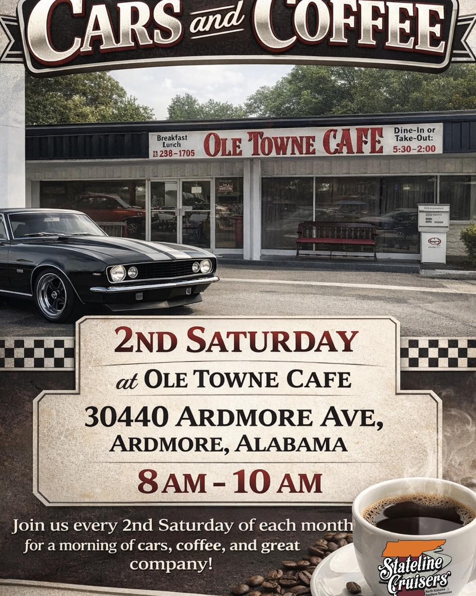 2nd Saturday At Ole Towne Cafe event at Ole Towne Cafe in Ardmore, AL on April 11, 2026