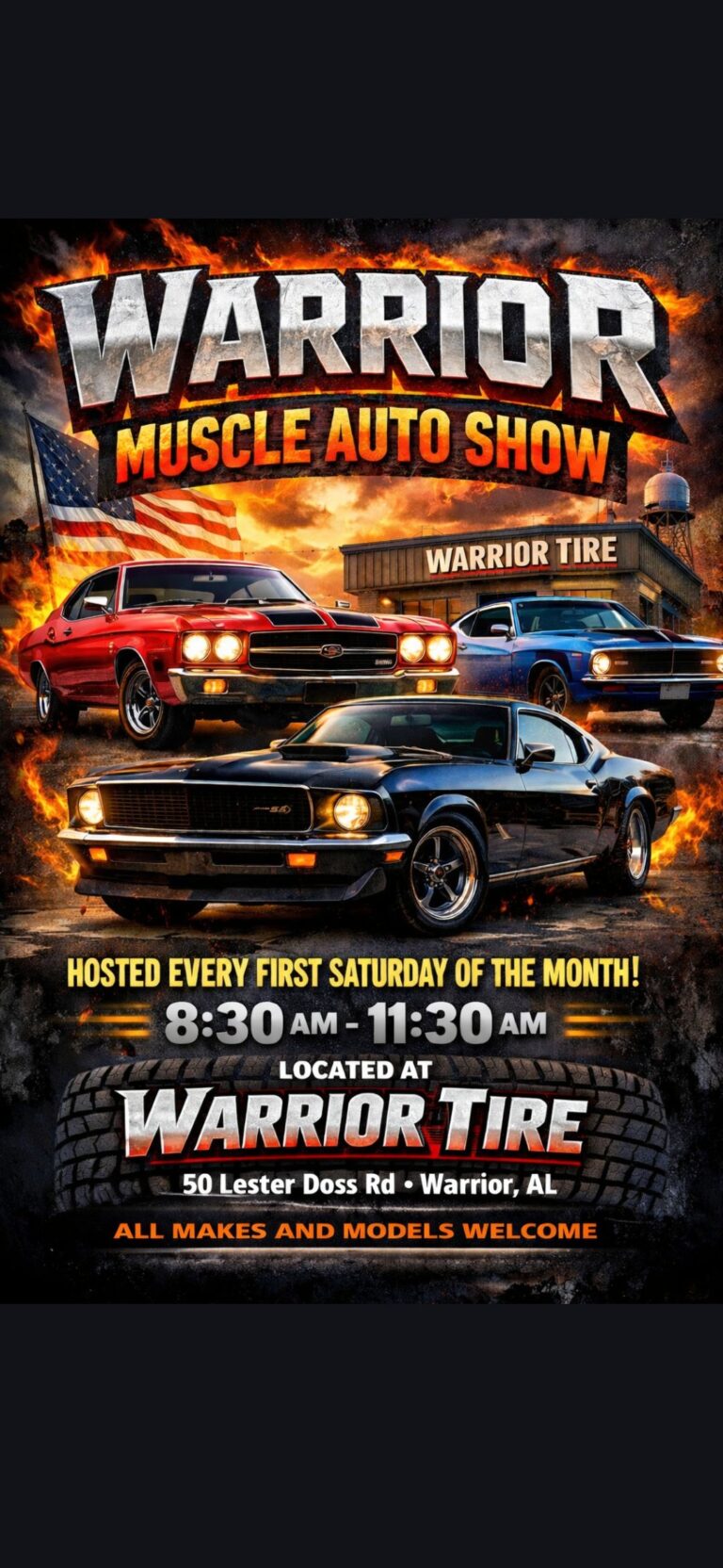 Warrior Muscle Auto Show car show in Warrior, AL