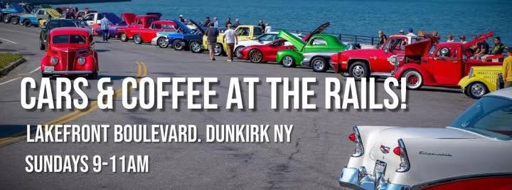 Cars and Coffee at the Rails