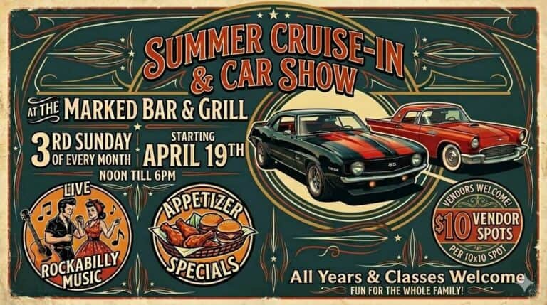 Marked Bar & Grill Summer Cruise-In & Car Show car show in Poplar Bluff, MO