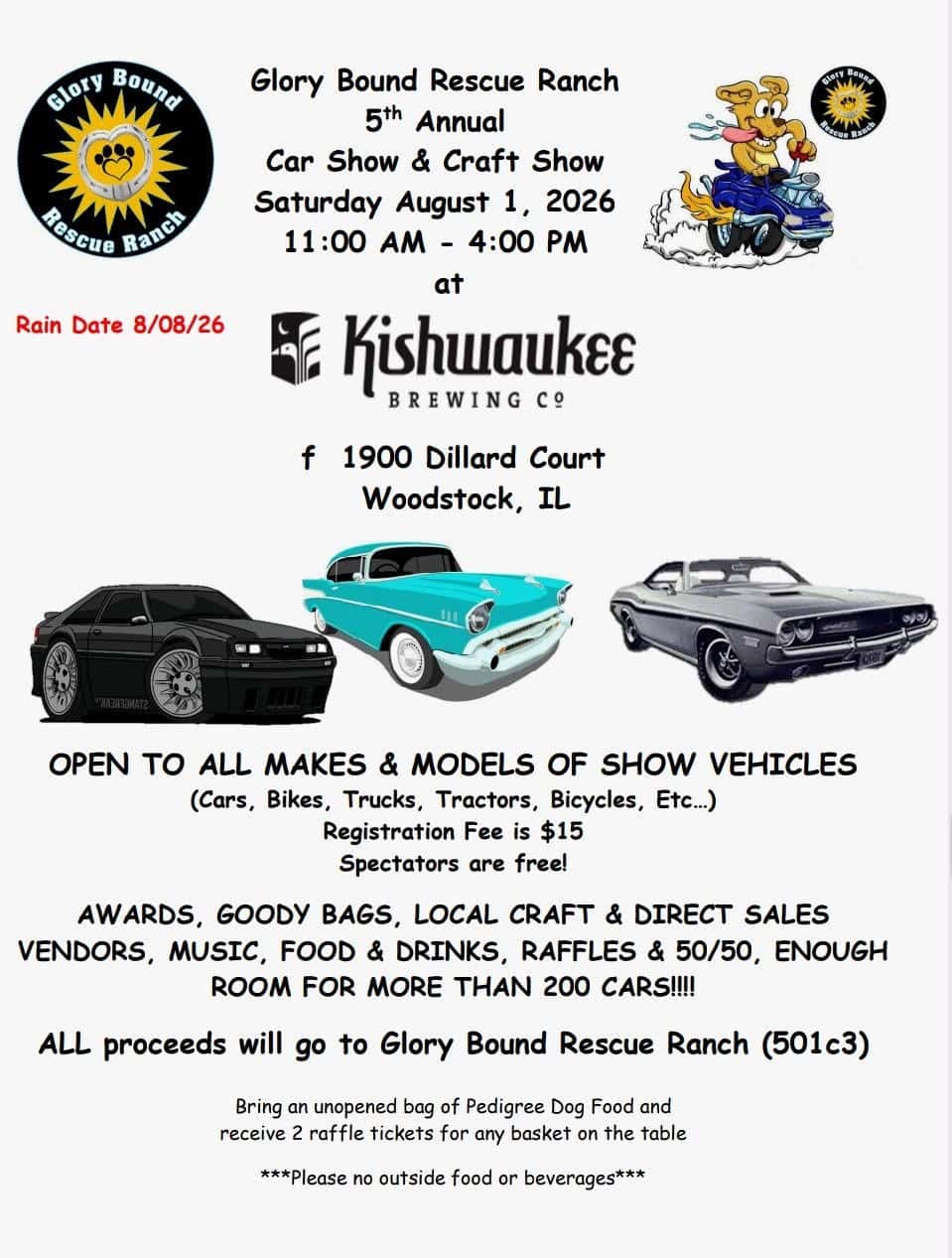 Glory Bound Rescue Ranch 5th Annual Car & Craft Show