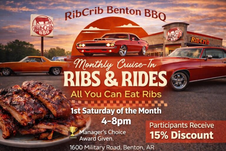 Monthly Cruise-In Ribs & Rides car show in Benton, AR