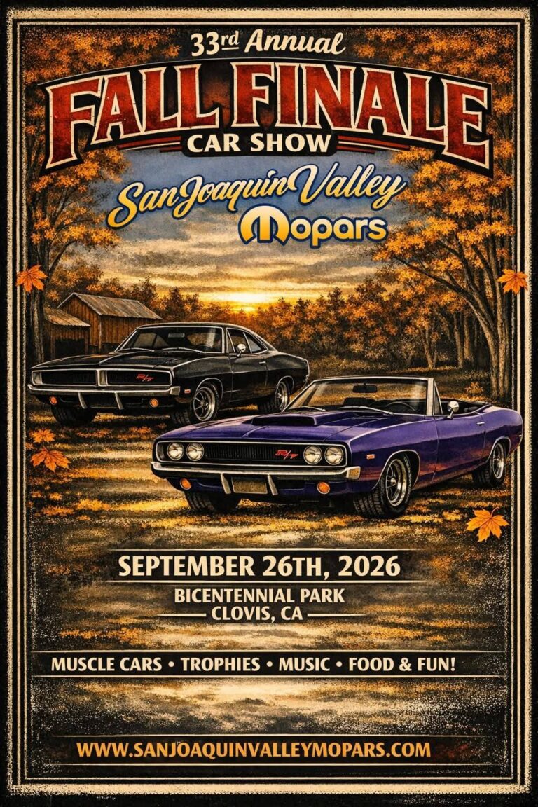 33rd Annual Fall Finale Car Show car show in Clovis, CA