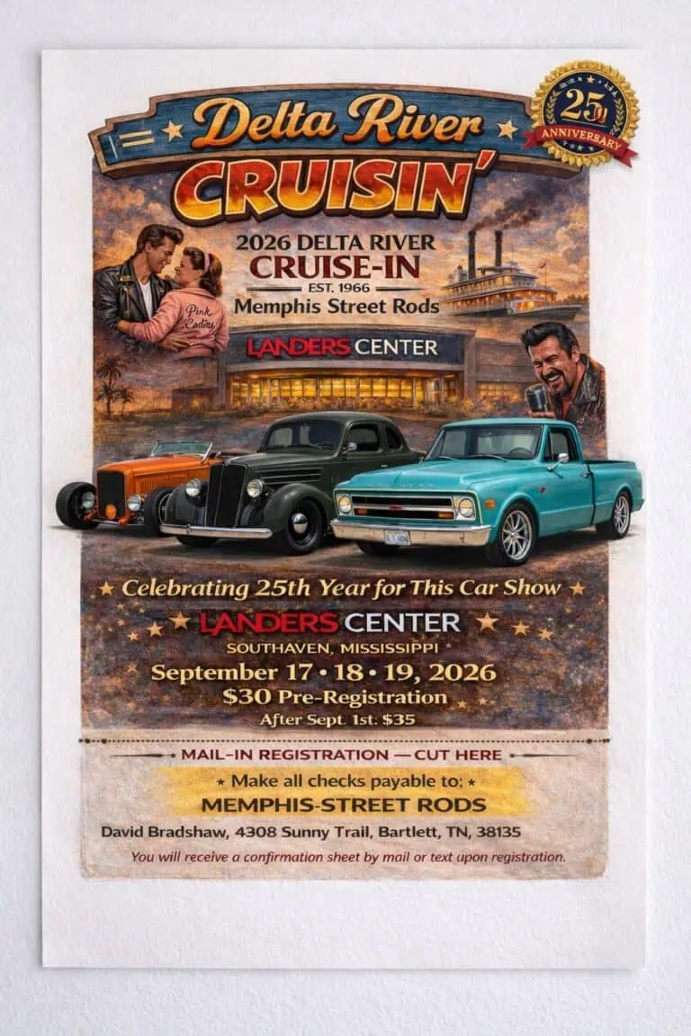 Delta River Cruise-In car show in Southhaven, MS