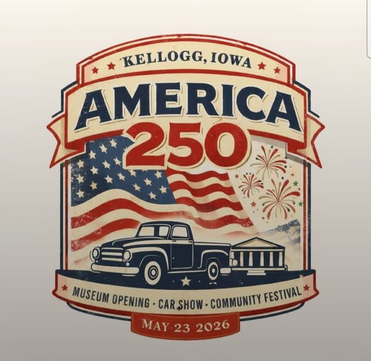 America 250 event at 218 High Street in Kellogg, IA on May 23, 2026