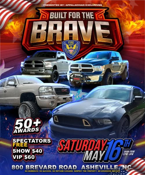 Built For The Brave event at 800 Brevard Road in Asheville, NC on May 16, 2026