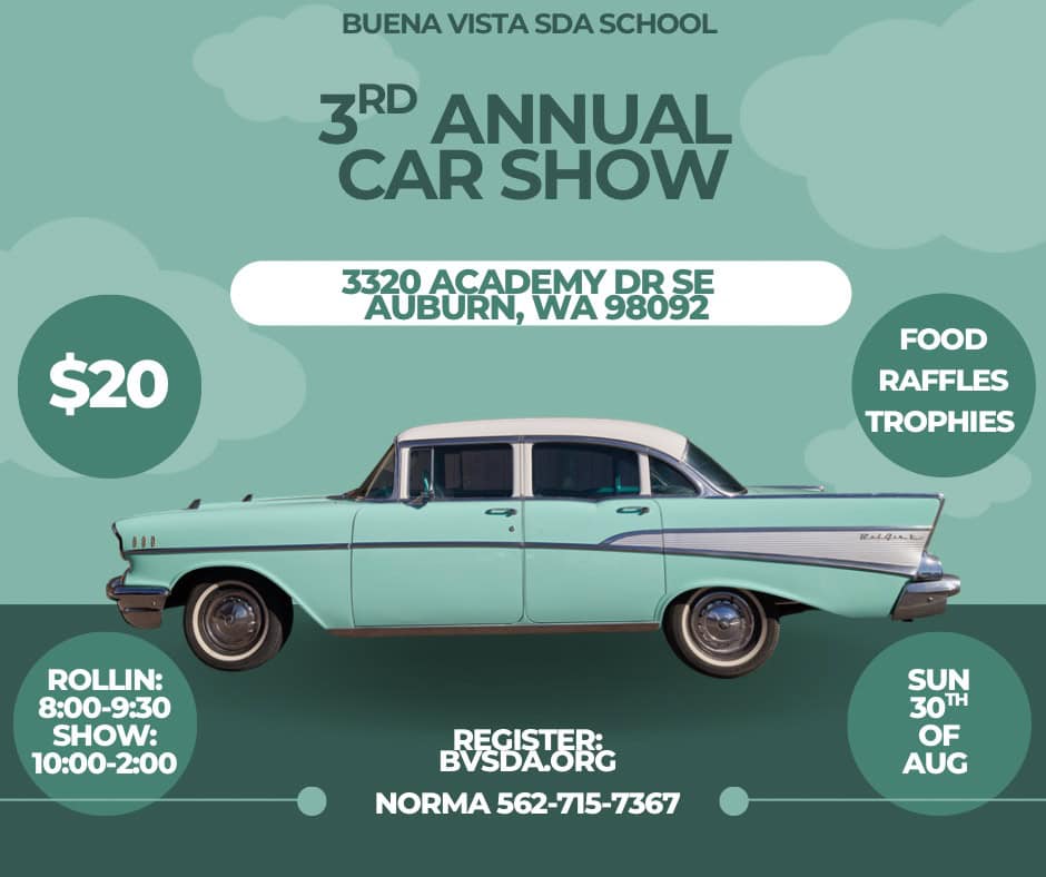 BVSDA 3rd Annual Car Show event at 3320 Academy Dr. Se in Auburn, WA on August 30, 2026