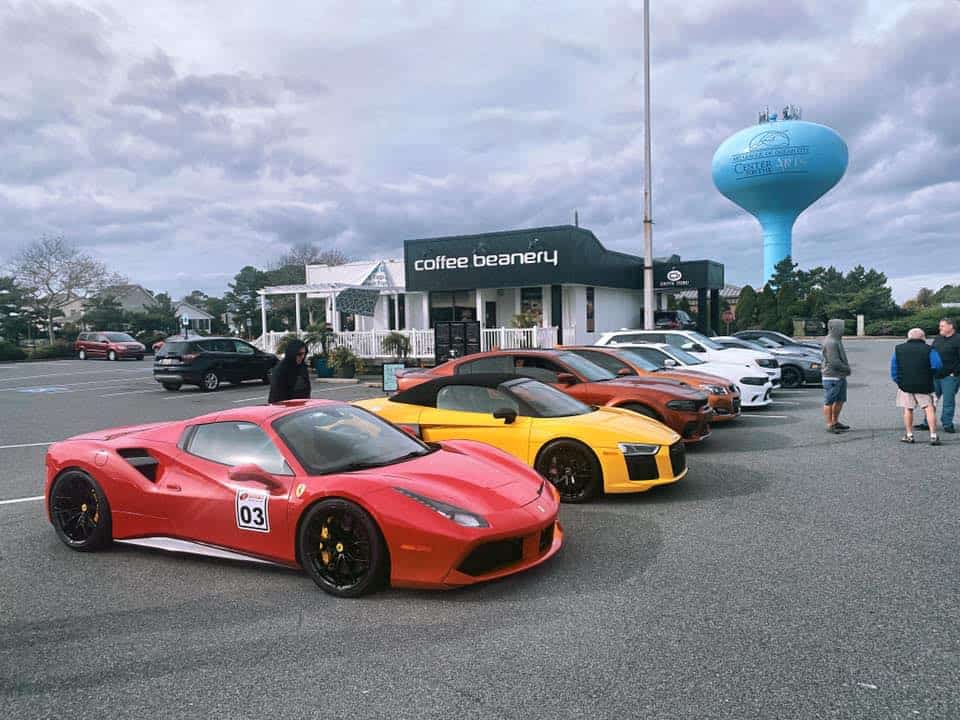 Cars & Coffee Ocean City event at Coffee Beanery Ocean City in Ocean City, MD on March 22, 2026
