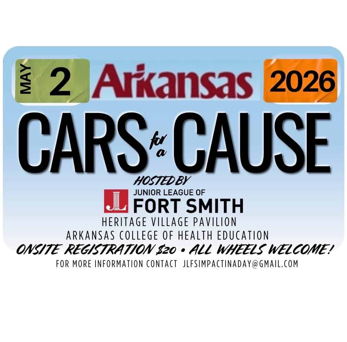 Cars For A Cause event at Heritage Village Pavilion in Barling, AR on May 2, 2026