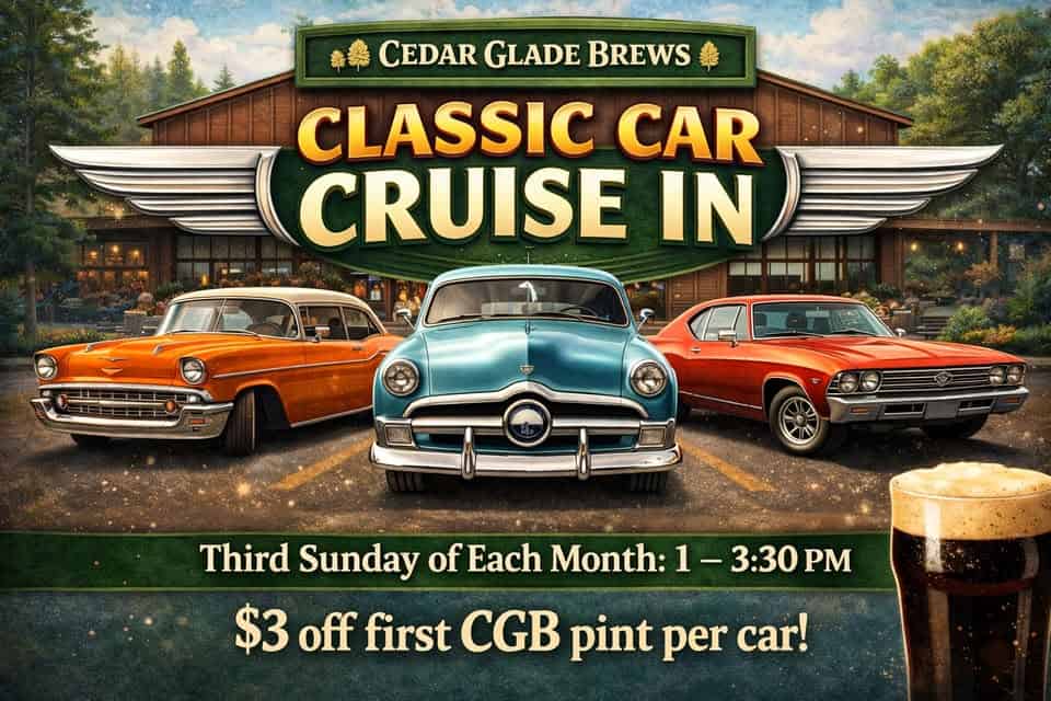 Classic Car Cruise-In event at 906 Ridgely Rd in Murfreesboro, TN on March 15, 2026