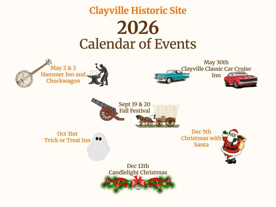 Clayville Classic Car Cruise Inn event at Clayville Historic Site in Pleasant Plains, IL on May 30, 2026
