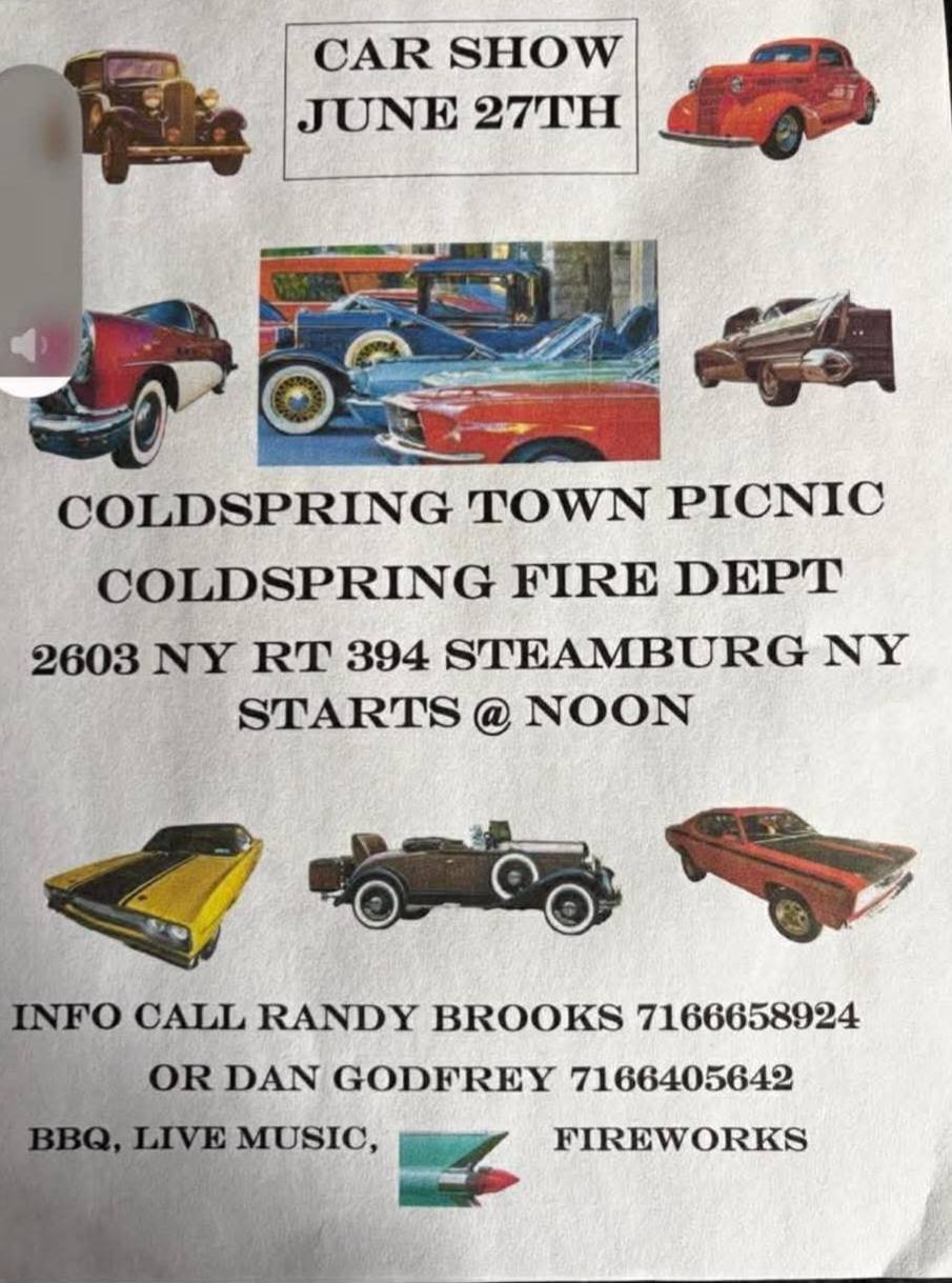 Coldspring Town Picnic event at Coldspring Fire Dept in Steamburg, NY on June 27, 2026