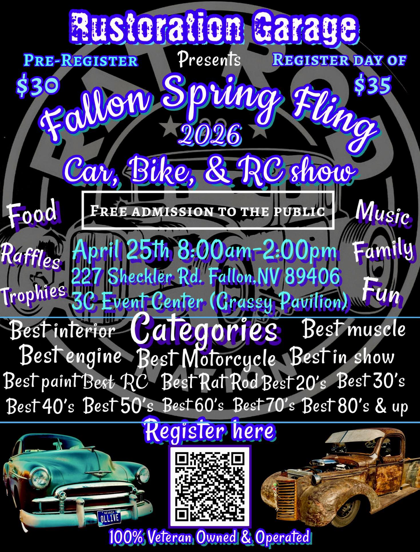 Fallon Spring Fling 2026 event at 3C Event Center (Grassy Pavilion) in Fallon, NV on April 25, 2026