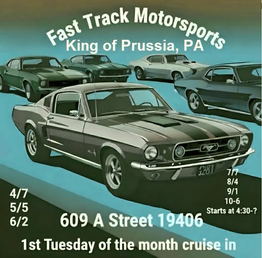 Fast Track Motorsports event at 609 A Street in King of Prussia, PA on April 7, 2026