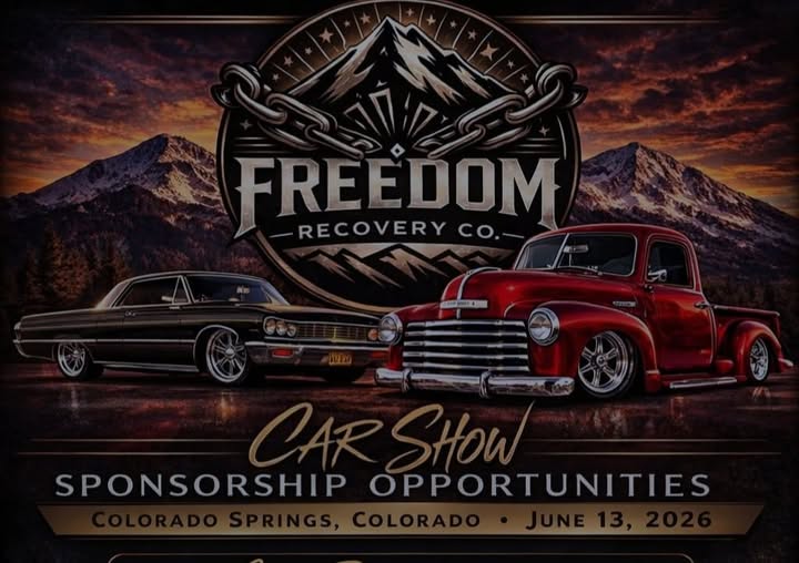 Freedom Recovery Co. Car Show event at 750 Citadel Drive East in Colorado Springs, CO on June 13, 2026