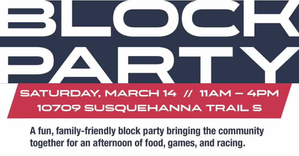 Full Throttle Block Party & Car Show event at 10709 Susquehanna Trl S in Glen Rock, PA on March 14, 2026