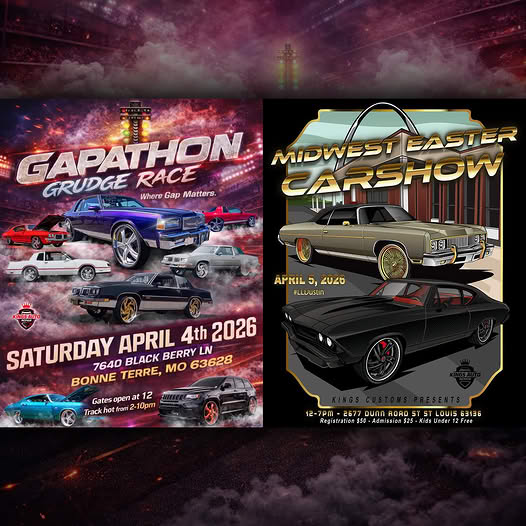 Gapathon Grudge Race event at 7640 Black Berry Ln in Bonne Terre, MO on April 4, 2026