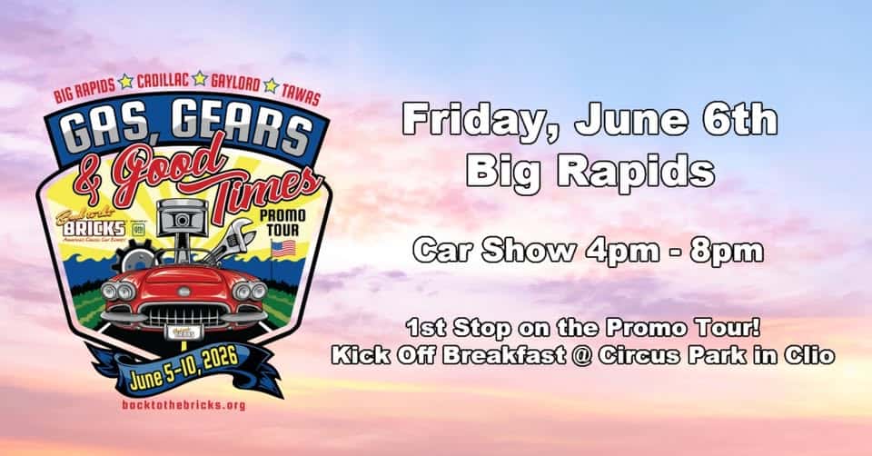 Gas, Gears & Good Times Promo Tour – Kick Off & Big Rapids 1st Stop! event at Downtown Big Rapids in Rapid City, SD on June 5, 2026