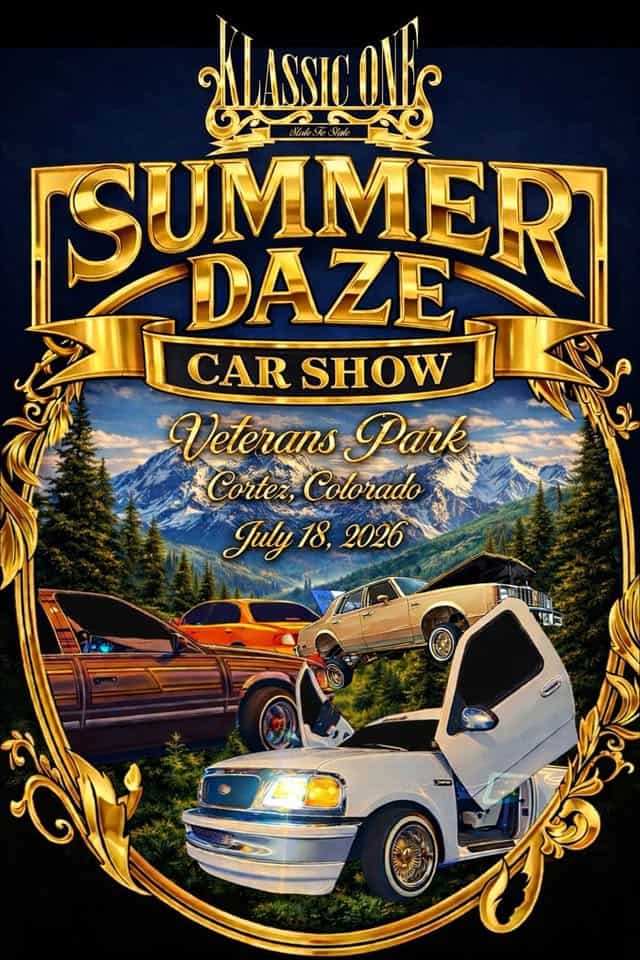 Klassic One CC Summer Daze Car Show event at 802 E Main St in Cortez, CO on July 18, 2026