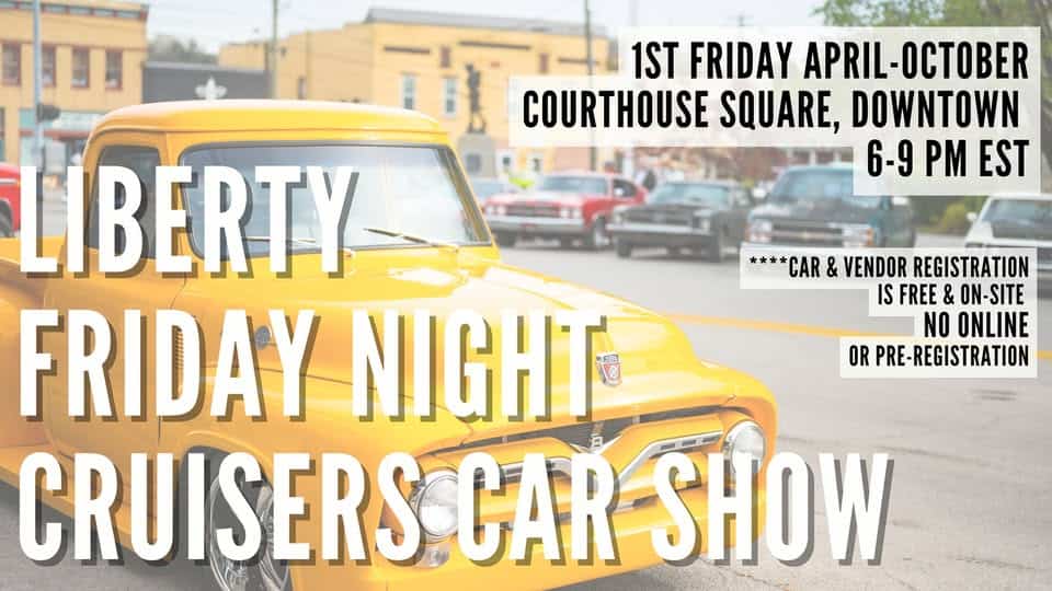 Liberty Friday Night Cruisers Car Show event at 125 Ky-2312 in Liberty, KY on April 3, 2026
