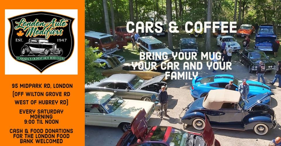 London Auto Modifiers Cars & Coffee event at 95 Midpark Rd in London, ON on March 28, 2026