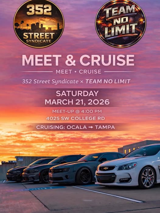 Meet & Cruise event at 4025 SW College Rd in Ocala, FL on March 21, 2026