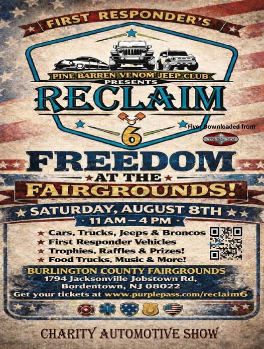 Reclaim 6 event at Burlington County Fairgrounds in Bordentown, NJ on August 8, 2026