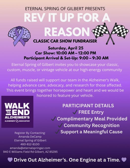 Rev It Up For A Reason event at 940 E Williams Field Rd in Gilbert, AZ on April 25, 2026