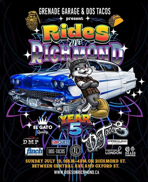 Rides On Richmond event at Richmond St. in London, ON on July 19, 2026