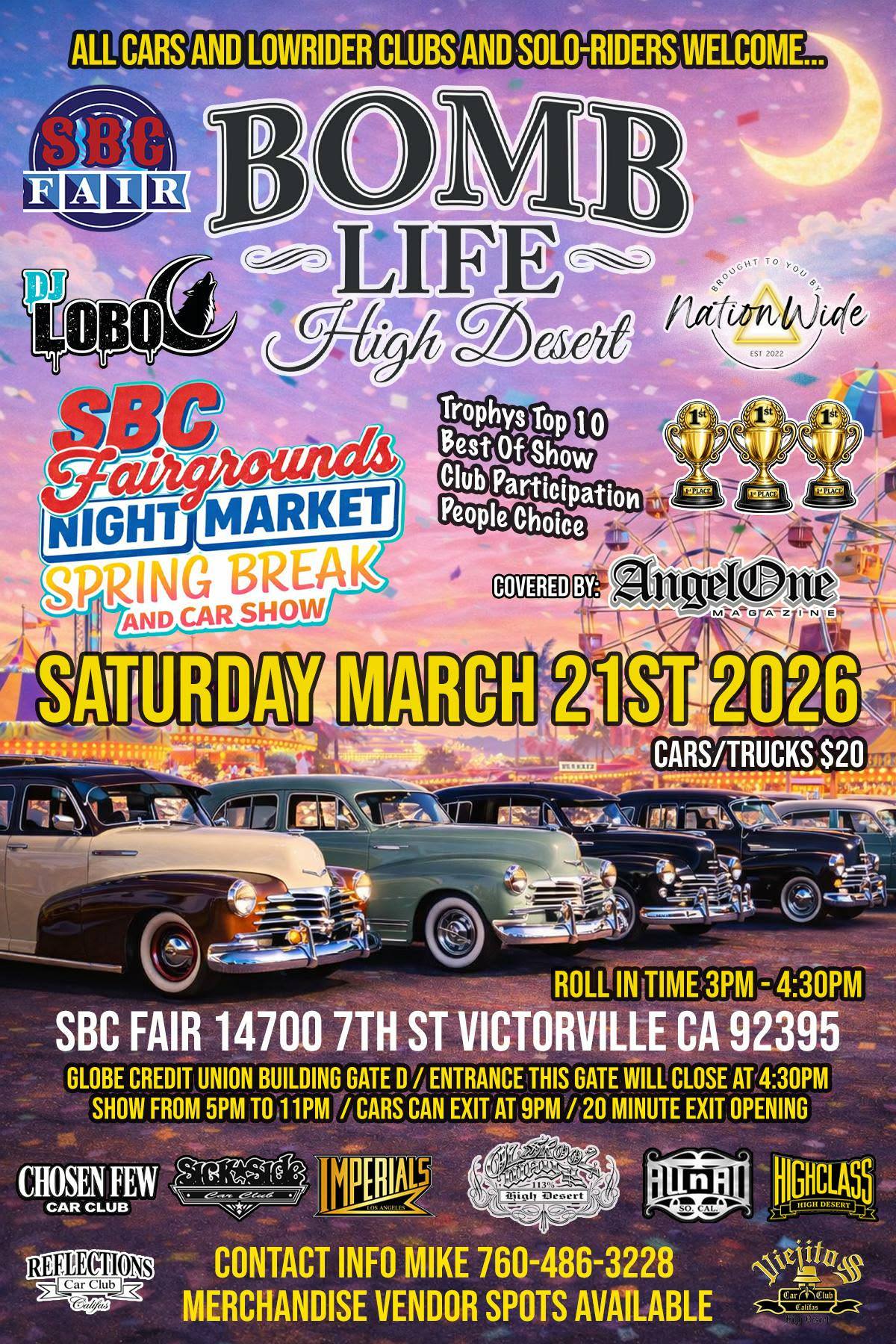 SBC Fair Bomb Life High Desert Spring Break And Car Show – Victorville ...