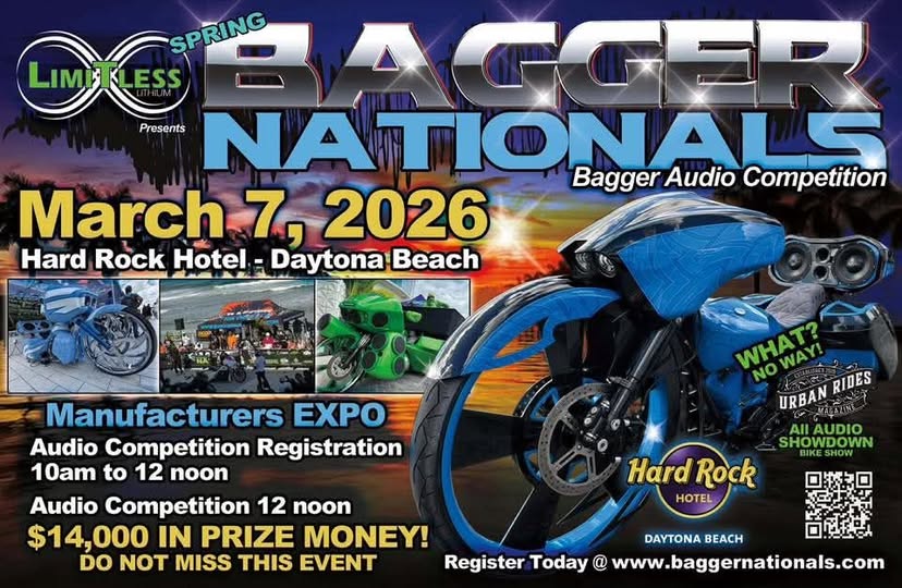 Spring Bagger Nationals event at Hard Rock Hotel in Daytona Beach, FL on March 7, 2026