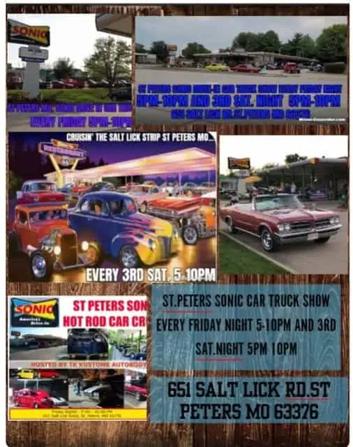 St. Peters Sonic Car Truck Show event at Sonic in St. Peters, MO on April 3, 2026