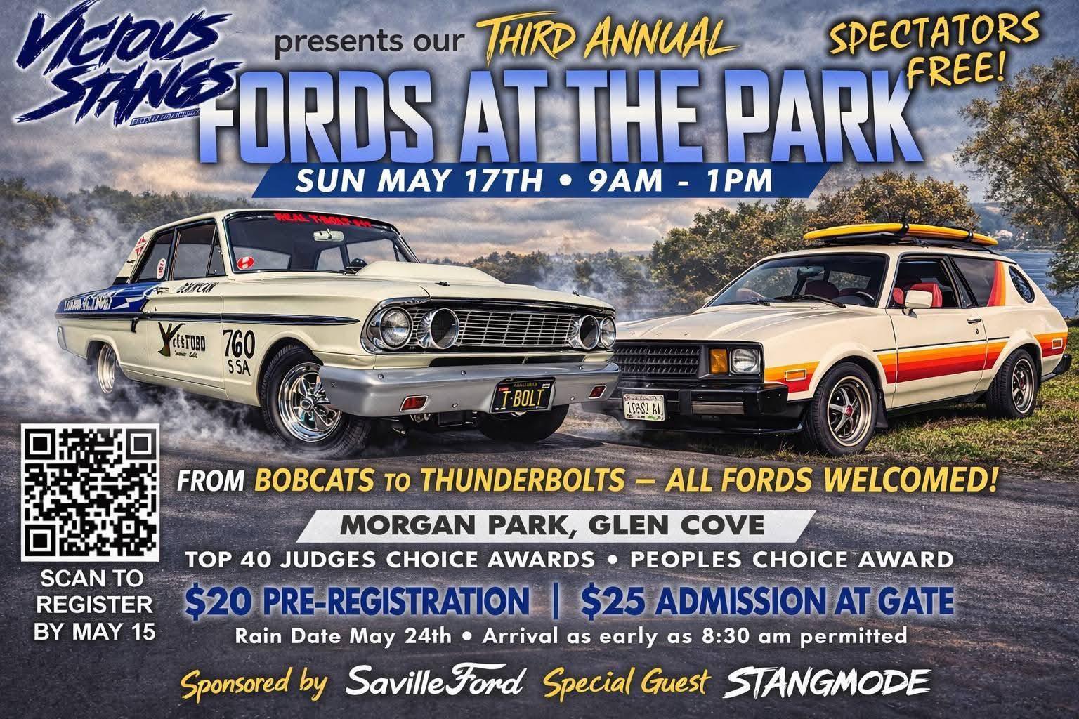 Third Annual Fords At The Park event at Morgan Park in Glen Cove, NY on May 17, 2026