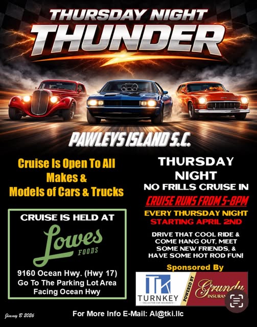 Thursday Night Thunder event at Lowes Foods in Pawleys Island, SC on April 2, 2026