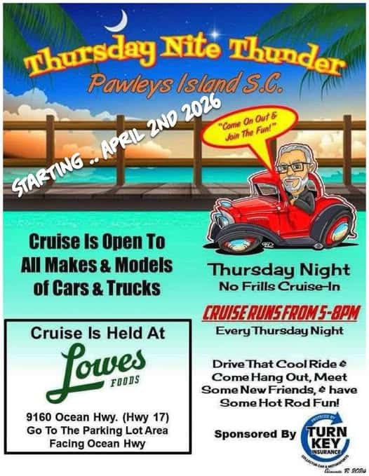 Thursday Nite Thunder event at Lowes Foods in Pawleys Island, SC on April 2, 2026