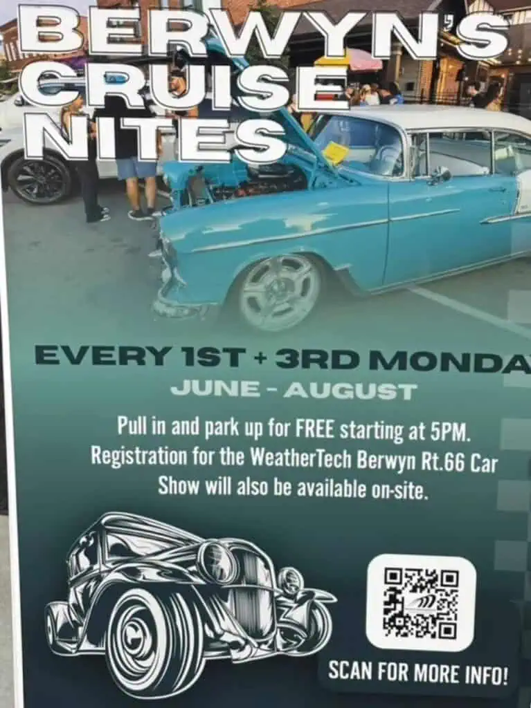 Berwyn's Cruise Nites event at Berwyn's Depot District in Berwyn, IL on June 1, 2026