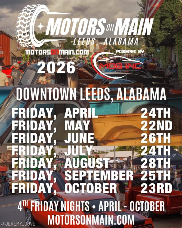 Leeds Alabama Motors on Main car show in Leeds, AL