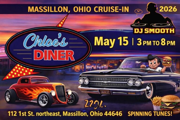 Chloe’s Classic Car Show with DJ Smooth car show in Massillon, OH