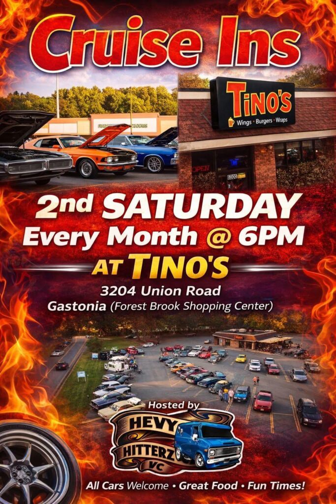 Cruise Ins at Tino's event at Tino's in Gastonia, NC on April 9, 2026