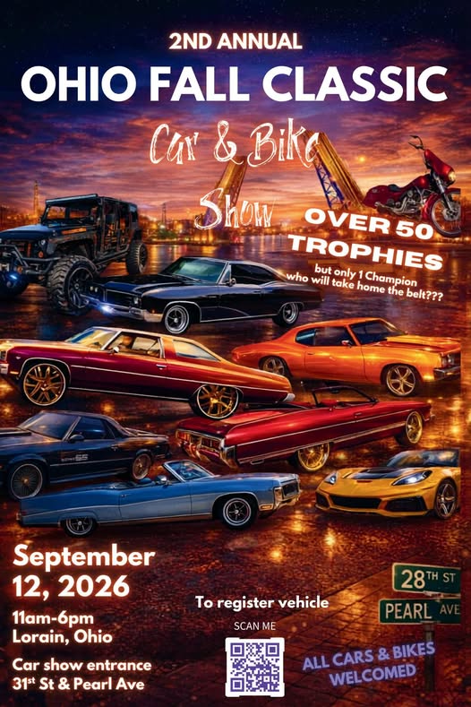 2nd Annual Ohio Fall Classic Car & Bike Show event at Lorain, Ohio in Lorain, OH on September 12, 2026