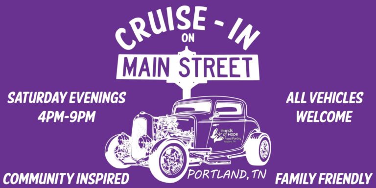 Cruise-In On Main Street car show in Portland, TN