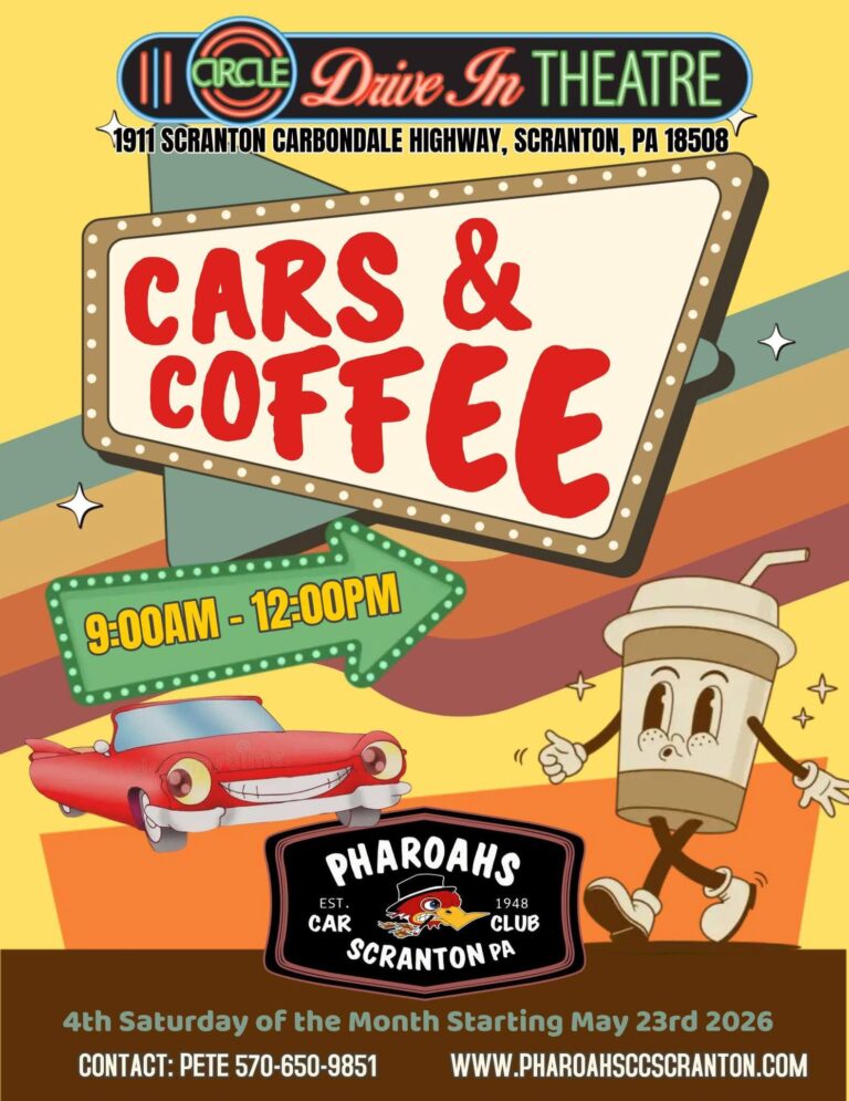 Circle Drive In Theatre Cars & Coffee car show in Scranton, PA