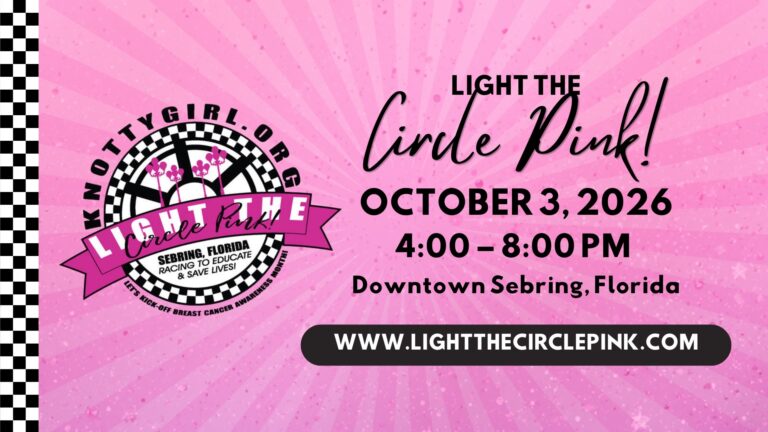 Knotty Girl Light The Circle Pink! car show in Sebring, FL