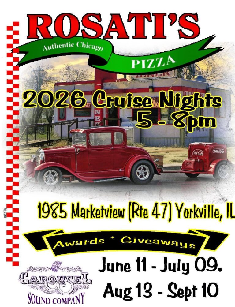 Rosati’s Cruise Nights car show in Yorkville, IL