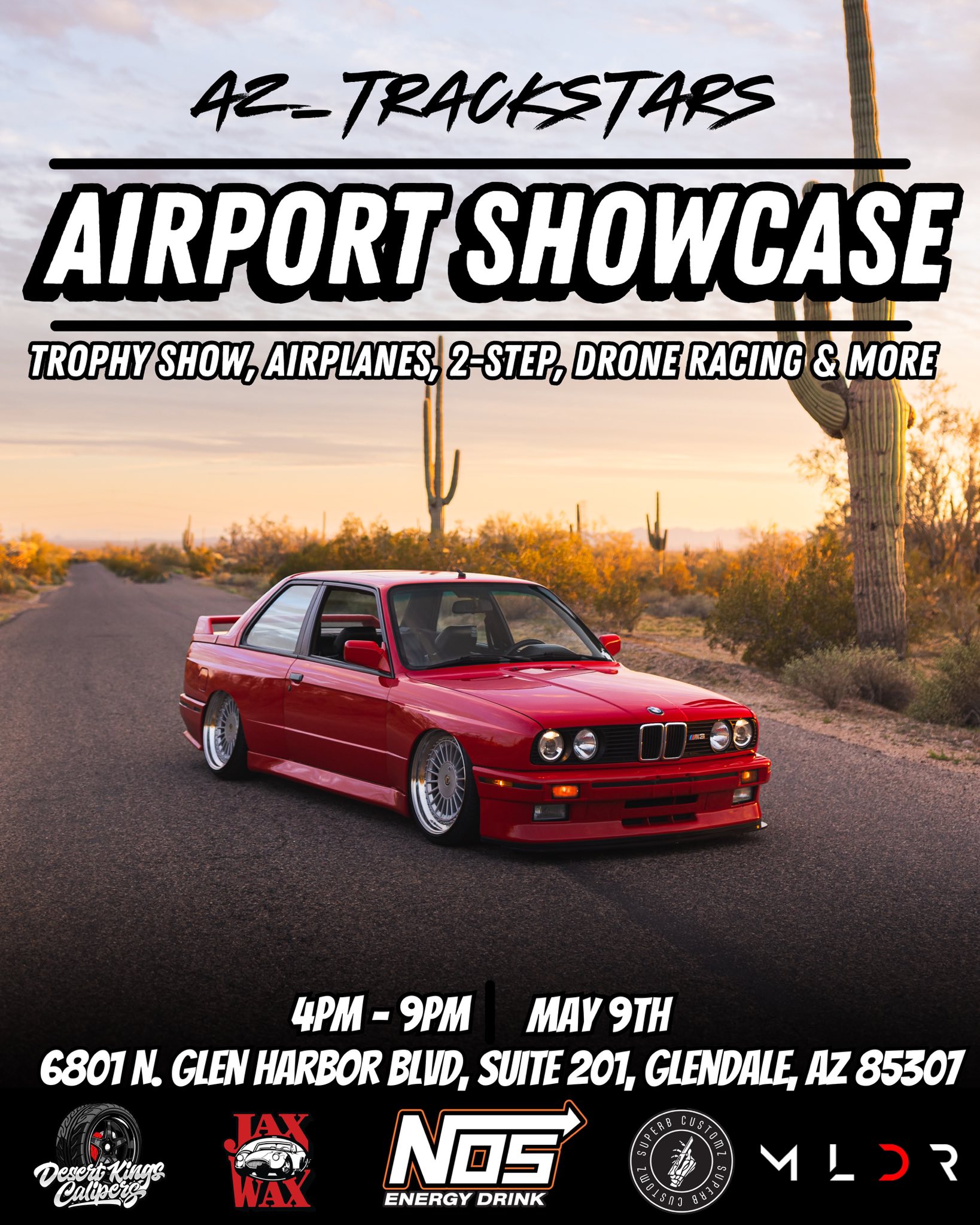 AZ Trackstars Airport Showcase event at 6801 N. Glen Harbor Blvd, Suite 201 in Glendale, AZ on May 9, 2026