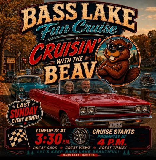 BASS LAKE Fun Cruise CRUISIN' WITH THE BEAV event at Bass Lake in Bass Lake, IN on April 30, 2026
