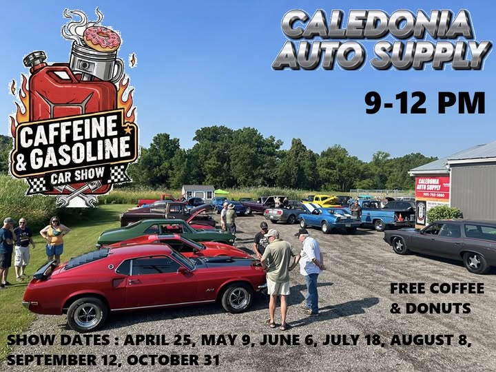Caffeine & Gasoline Car Show event at Caledonia Auto Supply in Caledonia, ON on May 9, 2026