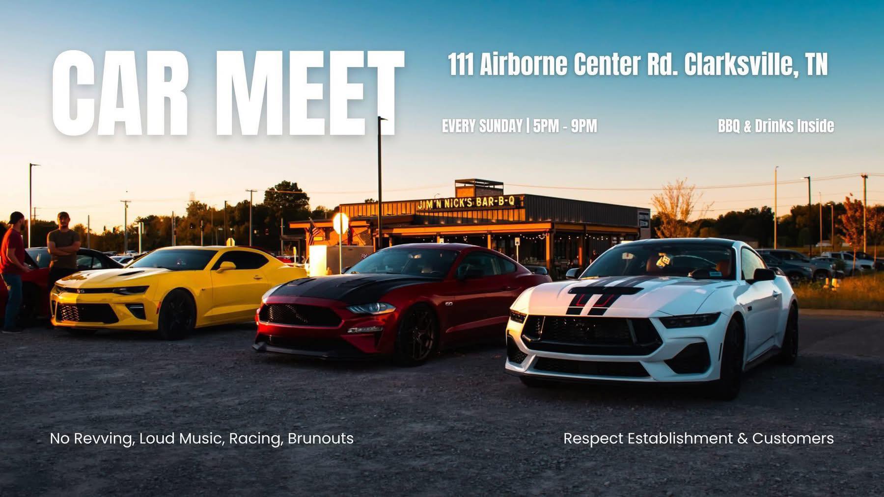 Car Meet at 111 Airborne Center Rd. event at 111 Airborne Center Rd. in Clarksville, TN on April 9, 2026